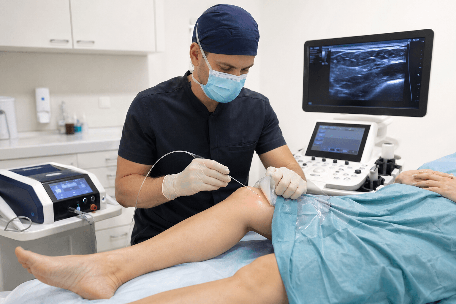EVLT vs sclerotherapy decision flowchart — choosing the right vein treatment