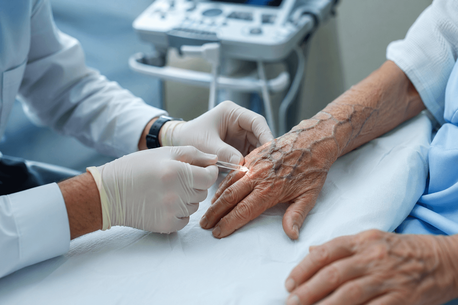 Hand vein treatment process from consultation to recovery at Schulman Vein Center New York