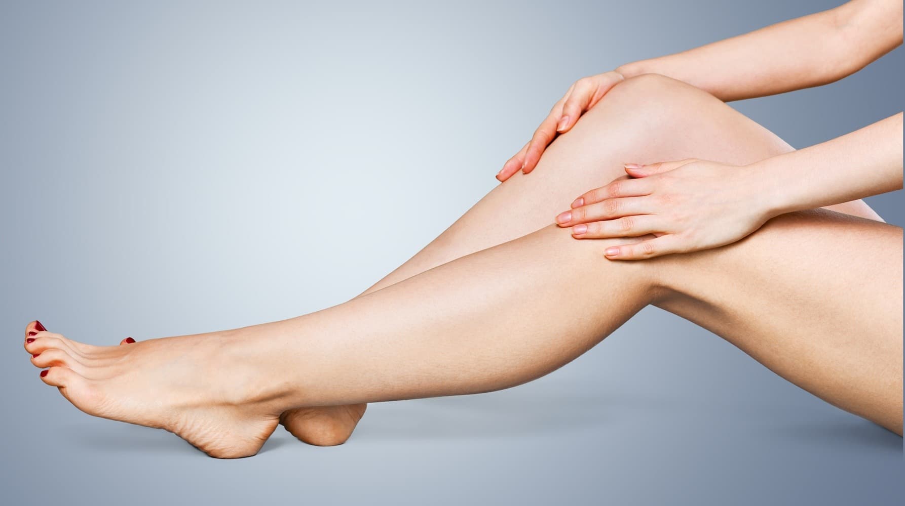 Clear, healthy legs after vein treatment at Schulman Vein Center